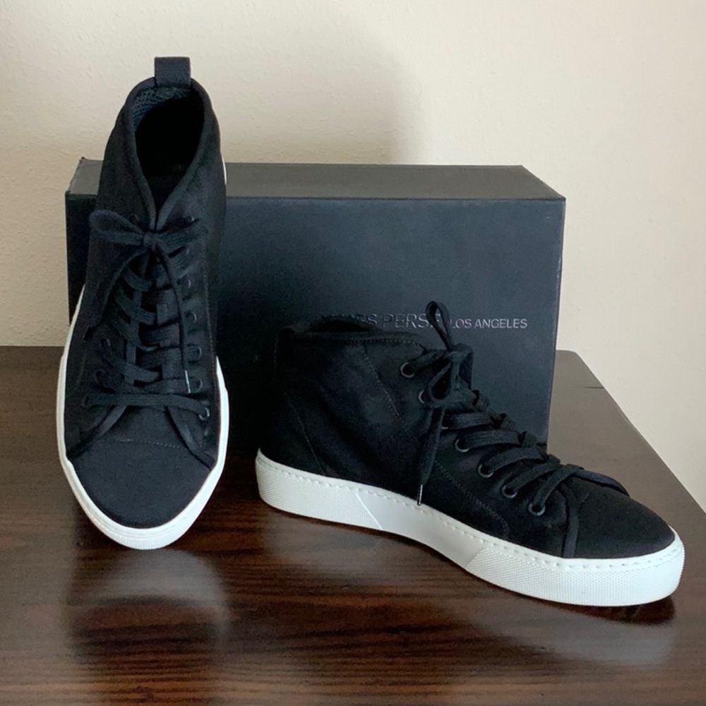 James Perse Mid Top Lace Up Sneakers Size 9